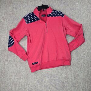 Simply Southern Medium Pink Pullover With Nautical Anchor Pattern